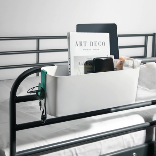 제이라이프 지니얼 침대 걸이형 수납 정리 바구니 바스켓