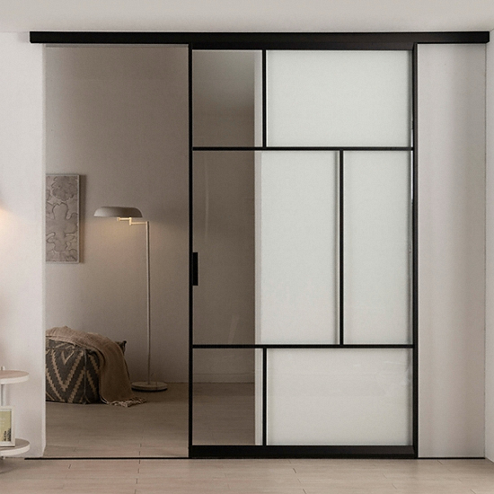 리바트  키친 알파 원슬라이딩 투명유리 중문