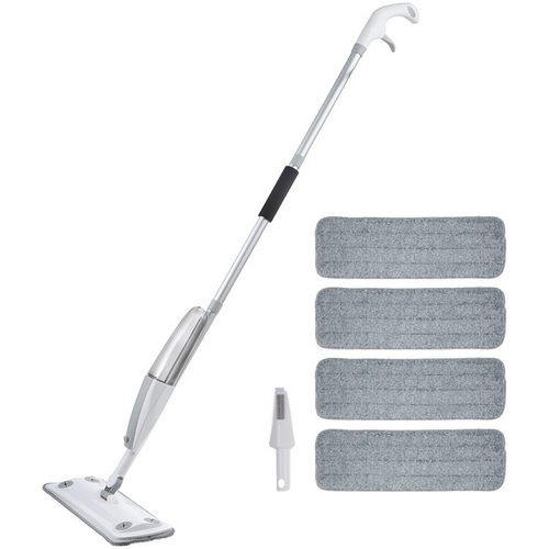 코멧  스프레이 밀대걸레 + 극세사 패드 4개 + 다용도 클리너