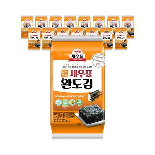 완도물산 새우표 완도 프리미엄 도시락김 4g