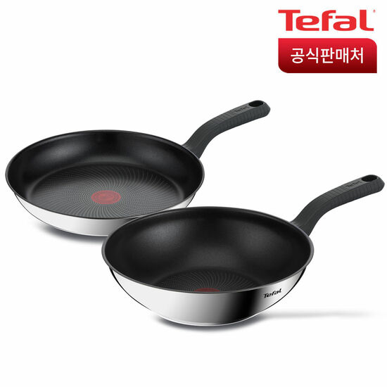 테팔  에센스쿡 IH 프라이팬 2종 (팬28+웍28)
