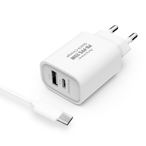 상도아이앤티 ANYZONE PD PPS 25W 2포트 충전기 AZQ-PD25WDC