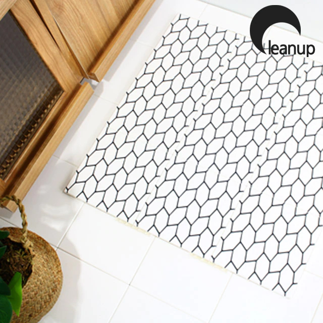 CMS 클린업 몬테라 조립식 데크타일 블랙줄눈 스톤헥사곤