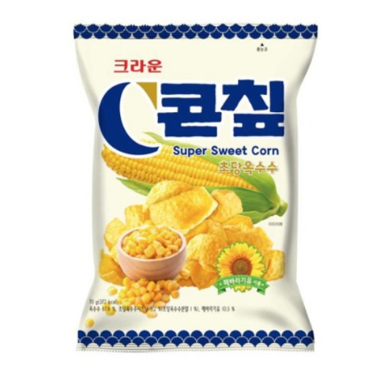 크라운제과  콘칲 초당옥수수맛 148g