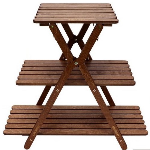 아베나키  코모도 3단 우드 쉘프