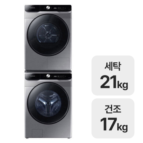 삼성전자 그랑데 AI WF21T6500KP + AI DV17T8740BP