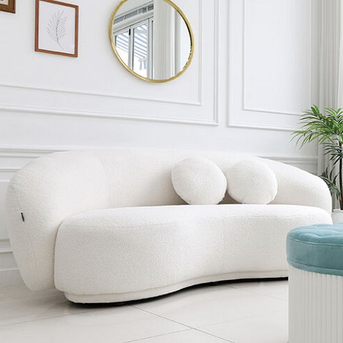 끌레오 쿠잉 조약돌 패브릭 소파 3인용