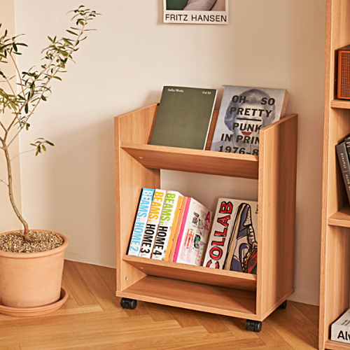 두닷 트롤리 수납 2단 책장 500