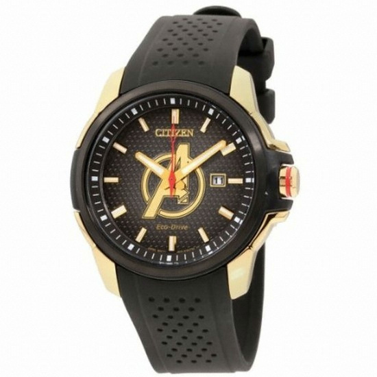 시티즌 시계 The Avengers 모델 오리지널 BOX 첨부 AW1155-03 W 남성 블랙