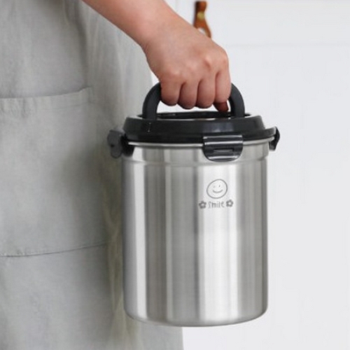 네이쳐리빙  릴리브 스텐 304 음식물 쓰레기통 3L