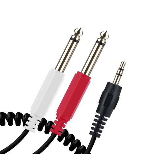 라이트컴 Coms IH311 3.5mm 스테레오 to 6.5mm 모노 스프링 케이블