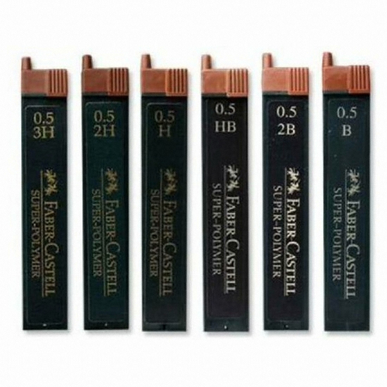 파버카스텔 샤프심 슈퍼폴리머 0.5mm [12개]