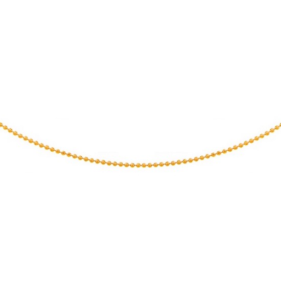 브리앙  18K 2mm 8각 커팅 미러볼 목걸이