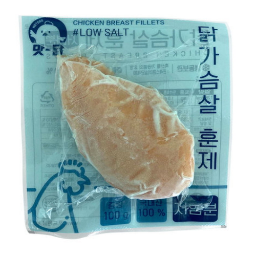푸드원  냉동 훈제 닭가슴살 저염분 100g