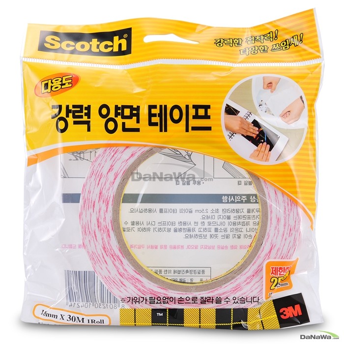 3M 스카치 강력 양면테이프 2473 18mm x 30m