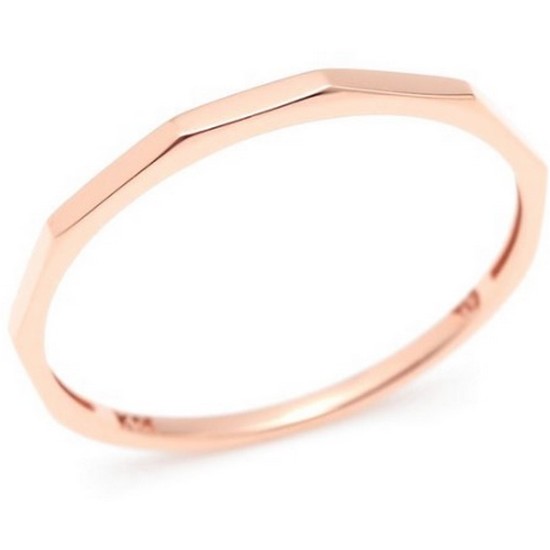 비앤비골드  14K 슬림 1.1mm 각면 하프밴드 실반지 NPR29762