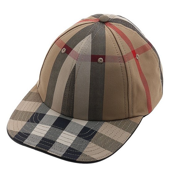 버버리 빈티지 체크 캡 모자_8056076