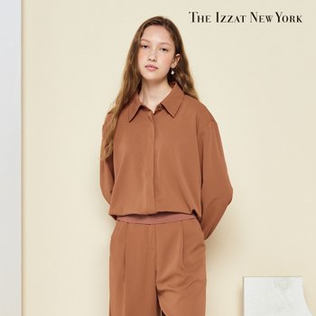 더아이잗 여성 뉴욕 니트 블록 비대칭 블라우스 IM3A0BL14