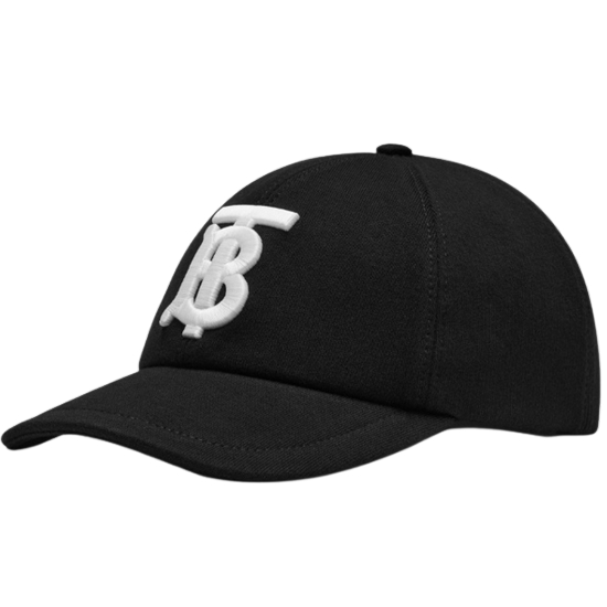 버버리 남녀공용 모노그램 모티프 코튼 야구 모자_8038141