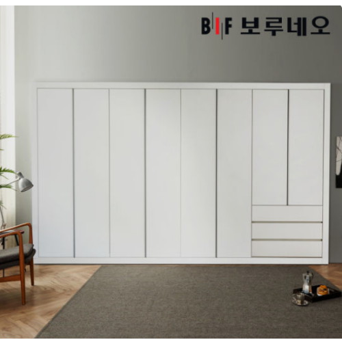 BIF보루네오  네오 3단서랍 여닫이 붙박이장
