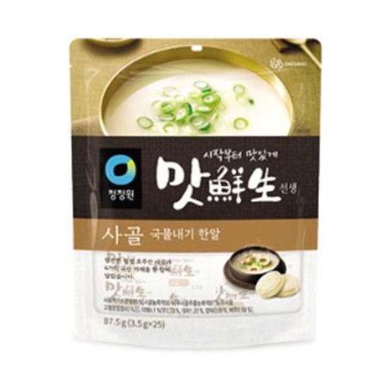 청정원 맛선생 사골 국물내기한알 87.5g(3.5gx25입)