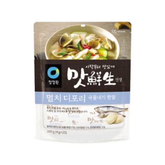 청정원 맛선생 멸치디포리 국물내기한알 100g(4gx25입)