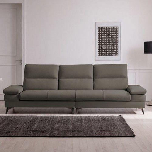 삼익가구 사이먼 천연통가죽 소파 4인용