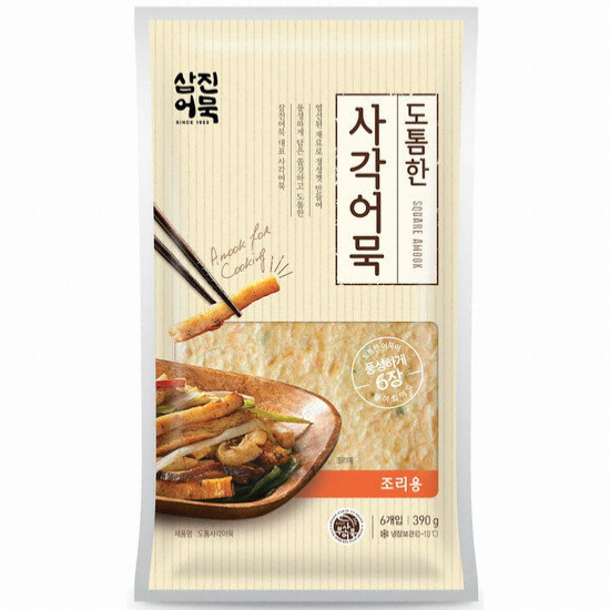 삼진식품 삼진어묵 도톰한 사각어묵 390g
