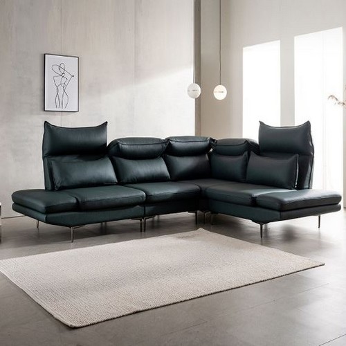 쉐우드가구 다원 코너형 스윙헤드 기능성 아띠잔 내추럴 천연통가죽 소파 6인용