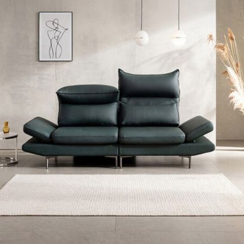 쉐우드가구 다원 스윙헤드 기능성 아띠잔 내추럴 천연통가죽 소파 3인용