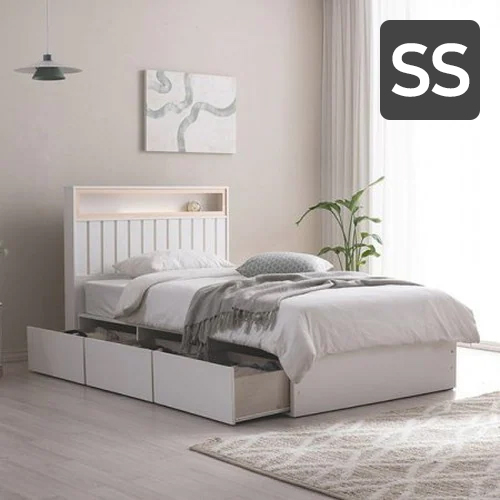 삼익가구 히노 호텔식 편백나무 빅수납 LED침대 SS