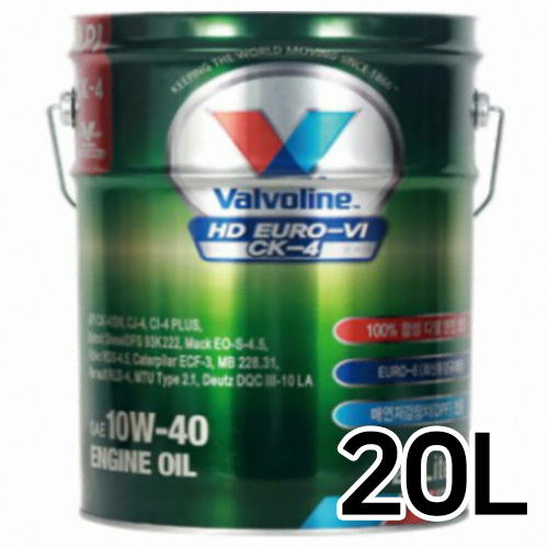 발보린  HD 유로6 CK-4 10W40 20L