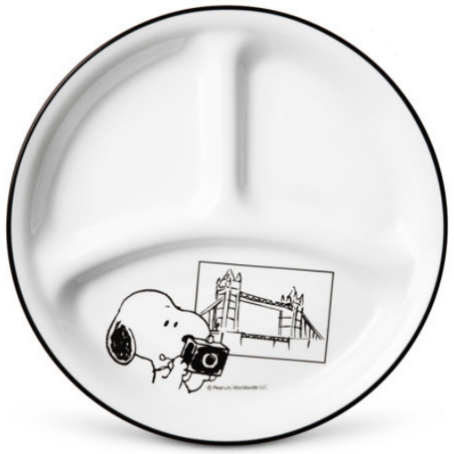 코렐 스누피앤찰리에디션 삼절접시 소