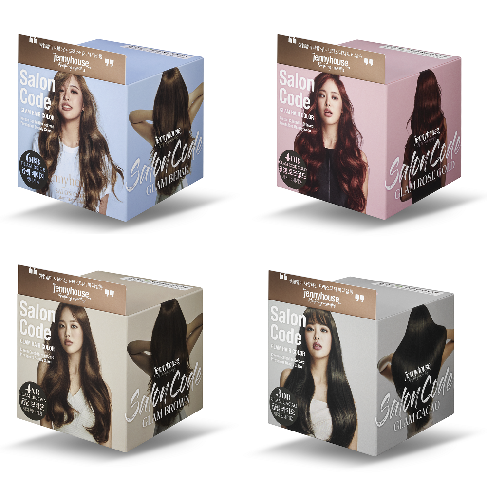제니하우스 살롱코드 글램 헤어컬러