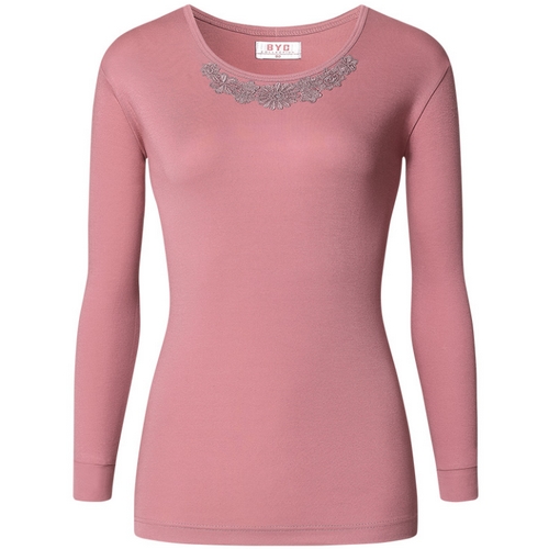 BYC 여자 60수 면 겨울 긴팔 내복 내의 상의 DCS5000