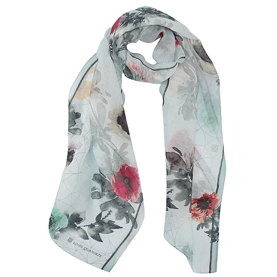 루이까또즈 SA-2UPP345MI_ 실크 혼방 롱스카프 파피용 민트