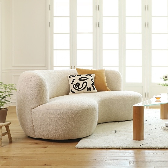 한샘 프리야 패브릭 소파 3인용