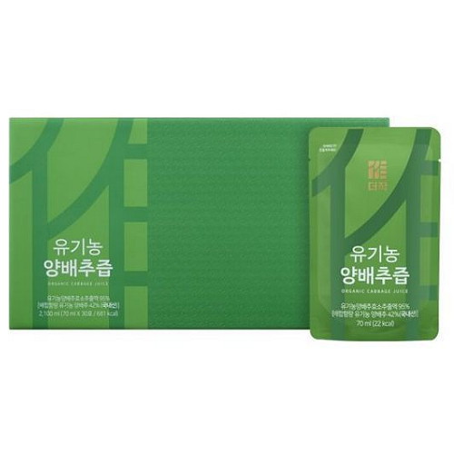 더작 유기농 양배추즙 70ml 30포