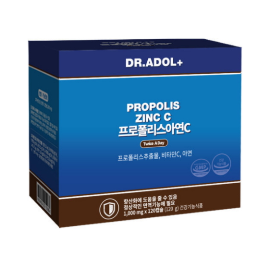 닥터아돌 프로폴리스 아연C 1000mg 120캡슐