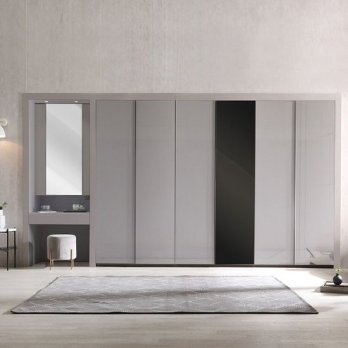 장인가구 장인가구 아이브 드홈 글로우 여닫이 미러 파우더 붙박이장