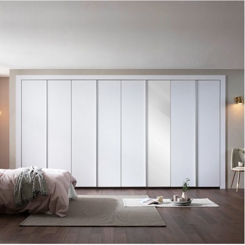 장인가구 장인가구 아이브 파인 매트 여닫이 미러도어 붙박이장