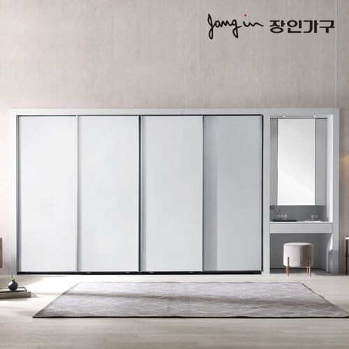 장인가구 장인가구 아이브 파인 매트 슬라이딩 파우더 붙박이장