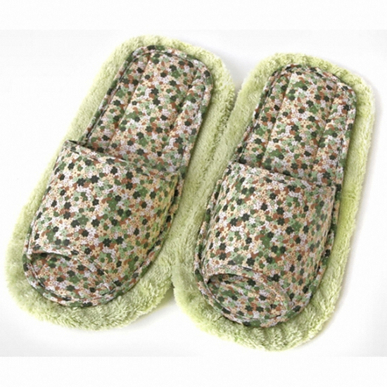 라이펀  극세사 청소실내화 들꽃