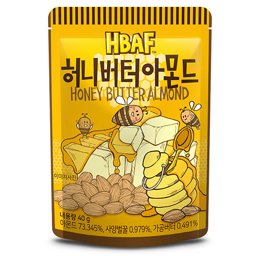 (주)바프 HBAF 허니버터 아몬드 40g