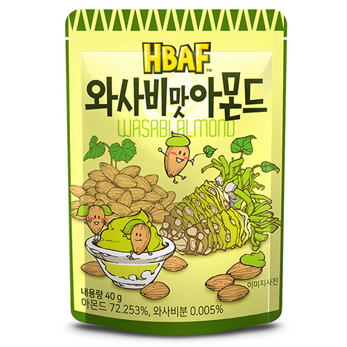 (주)바프 HBAF 와사비맛 아몬드 40g