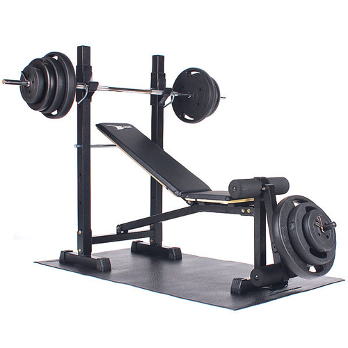 포스스포츠  각도 레그벤치 블랙원판 세트