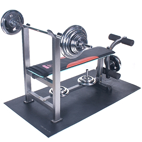 포스스포츠  레그벤치프레스 크롬원판세트