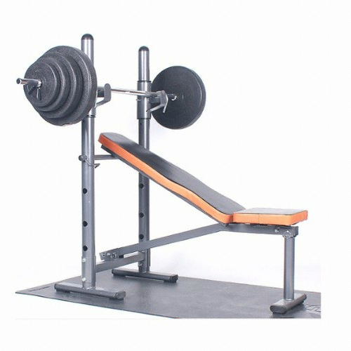 포스스포츠  포스 각도벤치프레스 블랙원판세트