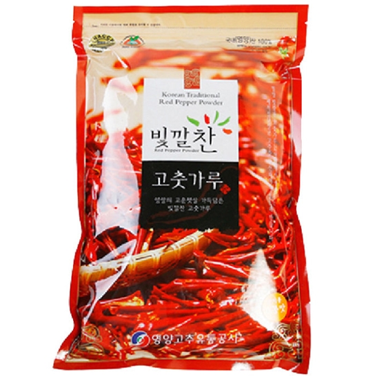 영양고추유통공사  빛깔찬 고춧가루 보통맛 (양념용) 1kg