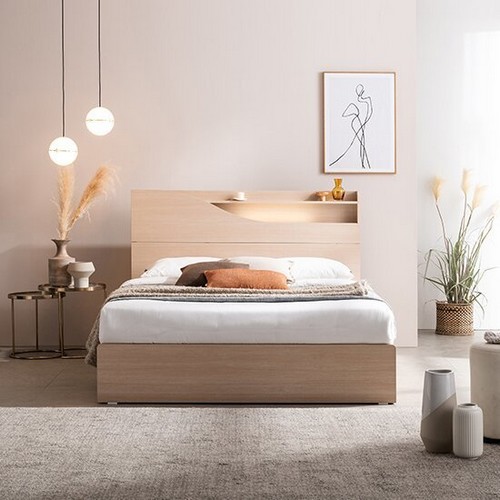 에몬스 뉴헤로 수납 LED침대 Q